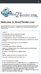 Mobile Screenshot of how2tender.com